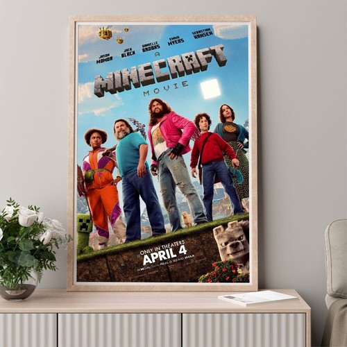 Minecraft 2025 Movie Poster Wall Decor Art Print Canvas Poster