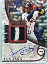 2025 Topps Update Series - Ozzie Albies Major League Material Autograph Red /5