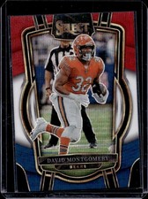2022 Panini Select David Montgomery Tri Color Prizm Club #283 Bears