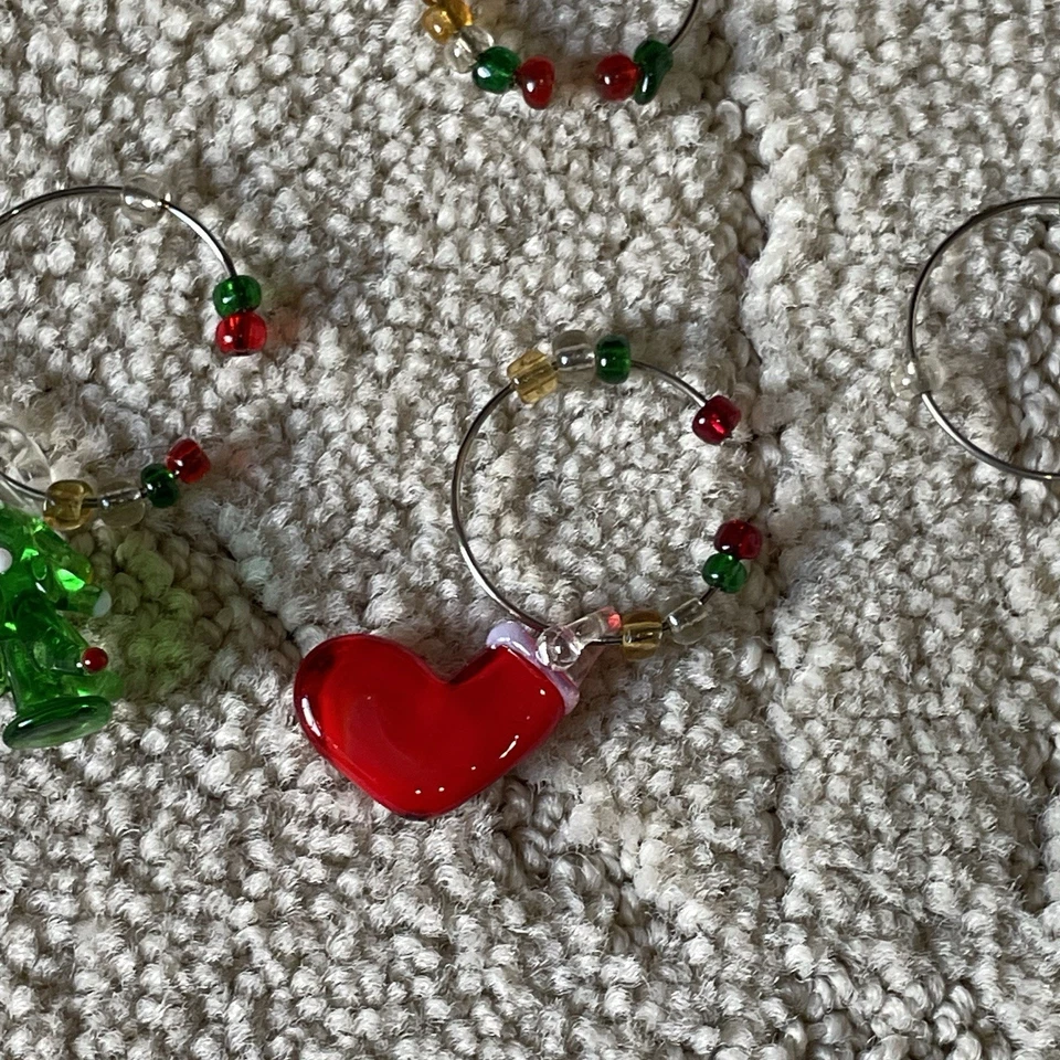 Dijes de copa de vino de Navidad decoración de Navidad *Leer Desc* Foto 3 de 4