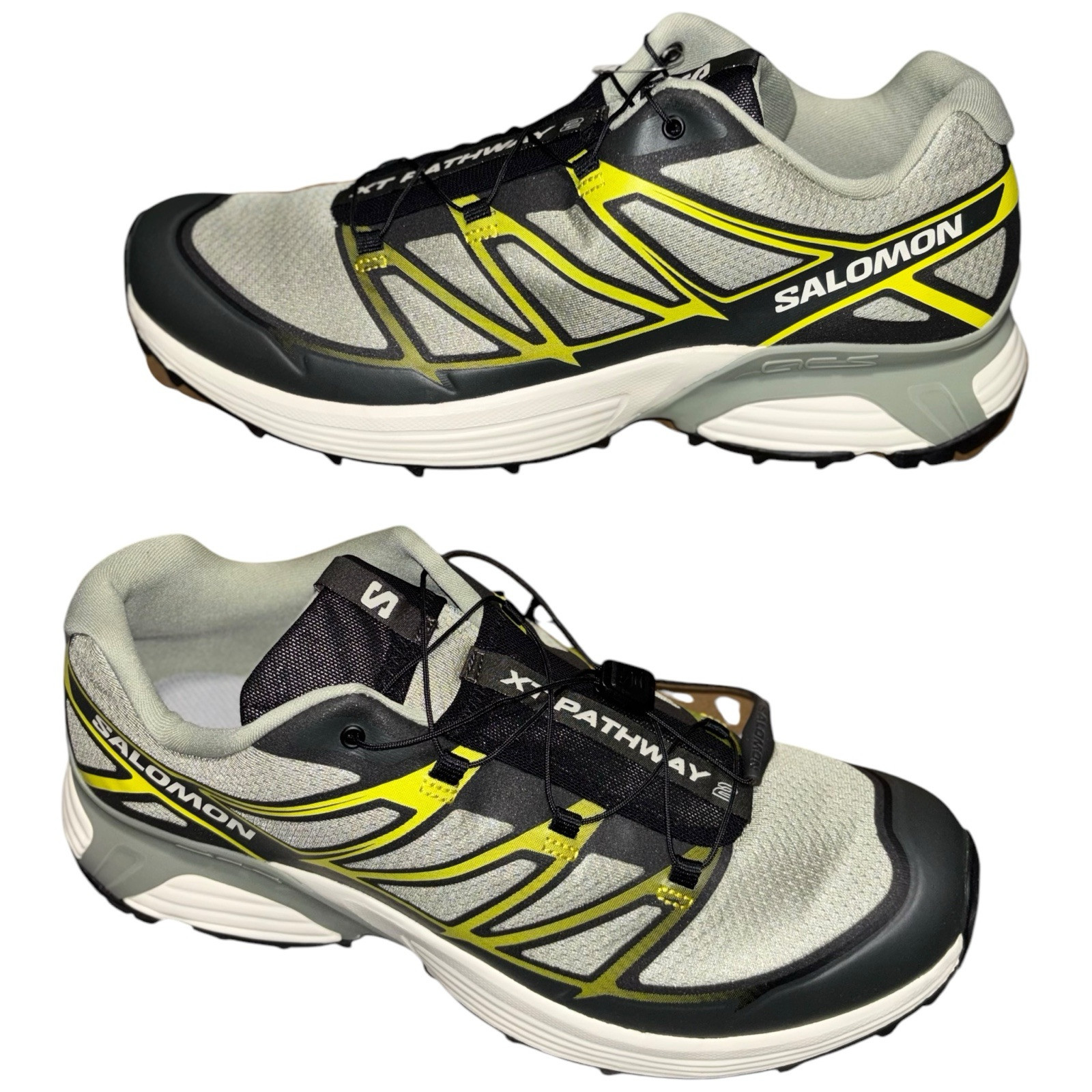 Scarpe da trekking Salomon XT Pathway 2 trail taglia UK 9 verde medio NUOVISSIME