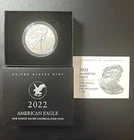 2022-W American Silver Eagle 1 oz Burnished Uncirculated w/ Box & COA West Point