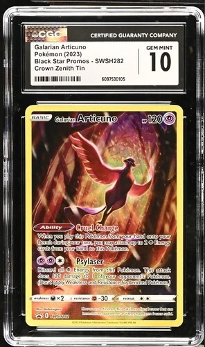 Galarian Articuno SWSH282 - BSP: Crown Zenith Tin CGC 10 GEM MINT