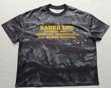 Hades Men's Apparel 'Hades Ltd' Black & Gray T- Shirt -  Size:  Medium
