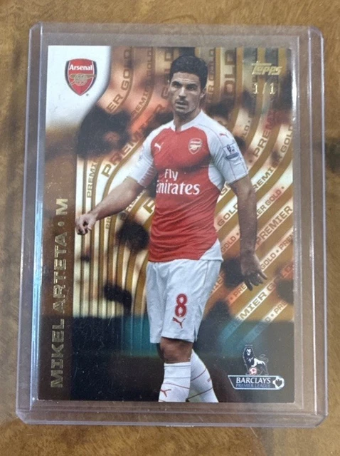 2015-16 Topps #10 Mikel Arteta 1/1 RARE