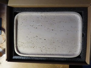 Koville Bathroom Vanity Tray; Natural Marble; 12"x8"; NEW