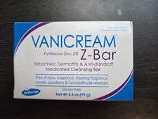 Vanicream Z-Bar Medicated Cleansing Bar - 3.53oz Exp date 10/2026