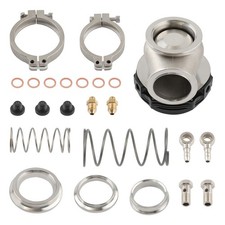 44mm External Cooled Turbo Wastegate V-band Flangedump Ringspring Black