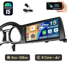 6+128GB Android15 10.25" Autoradio Für Audi Q7 MMI 3G Carplay GPS NAVI 4G RDS AM