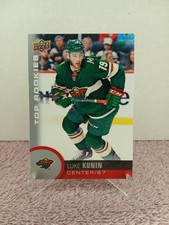 Luke Kunin Top Rookies RC - NHL Minnesota Wild San Jose Sharks