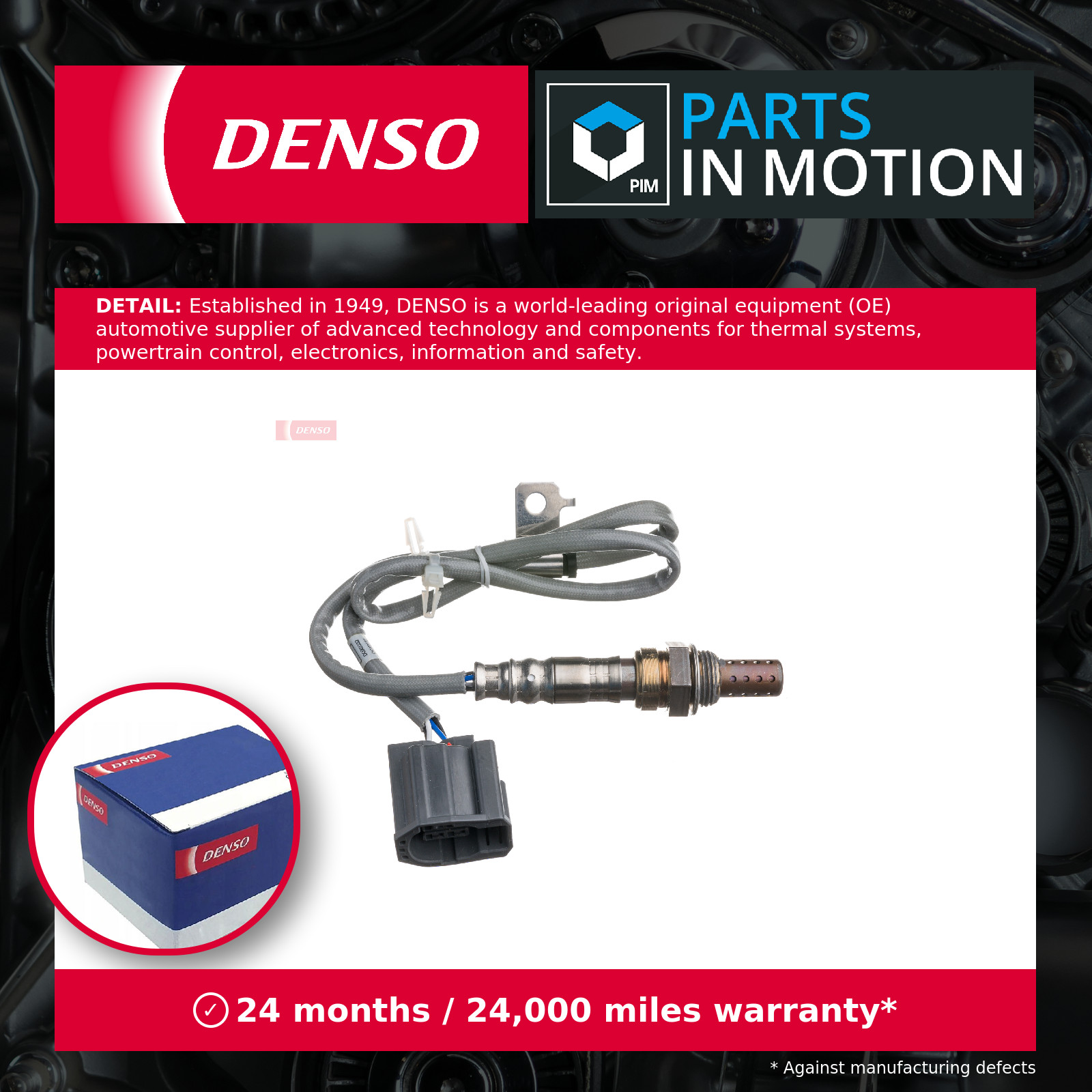 Lambda Sensor fits MAZDA 3 BK 1.3 Post Cat 03 to 09 Oxygen Denso Z60218861A New