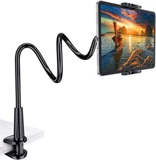 Gooseneck Kindle Tablet Ipad Holder Stand for Bed Flexible Arm Mount for Reading