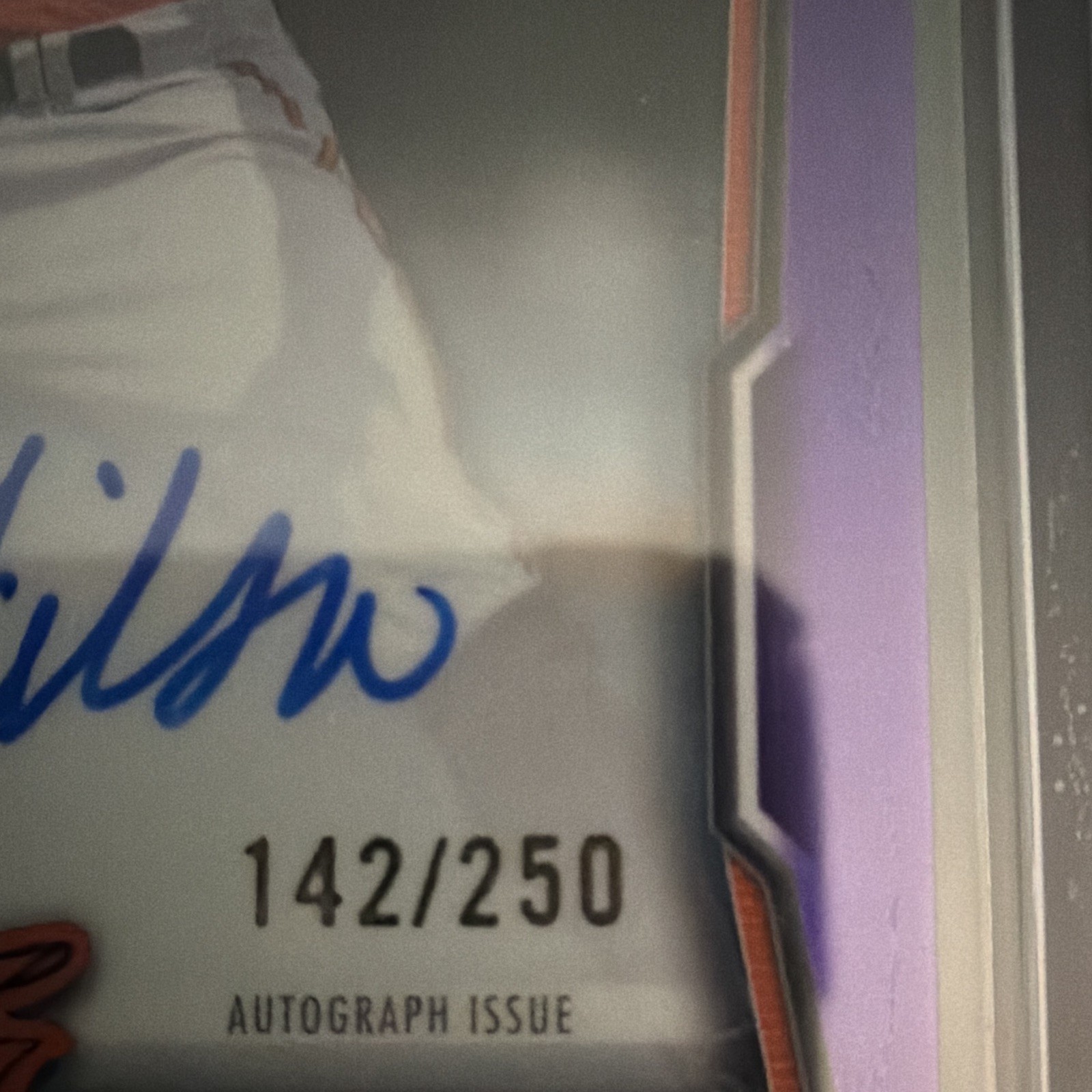 Topps 2026 Bowman Chrome Trey Gibson Orioles 1st Bowman Purple Auto 142/250 view 8
