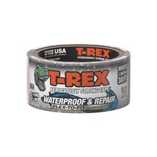 T-REX Waterproof and Repair Tape, White, 1.88" x 30 ft. Pack of 1 Ferocious...