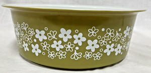 Pyrex #664 Big Bertha 4 Qt Spring Blossom Crazy Daisy Casserole Bowl
