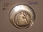 1853 ARROWS SEATED LIBERTY HALF DIME G VG POPULAR DATE