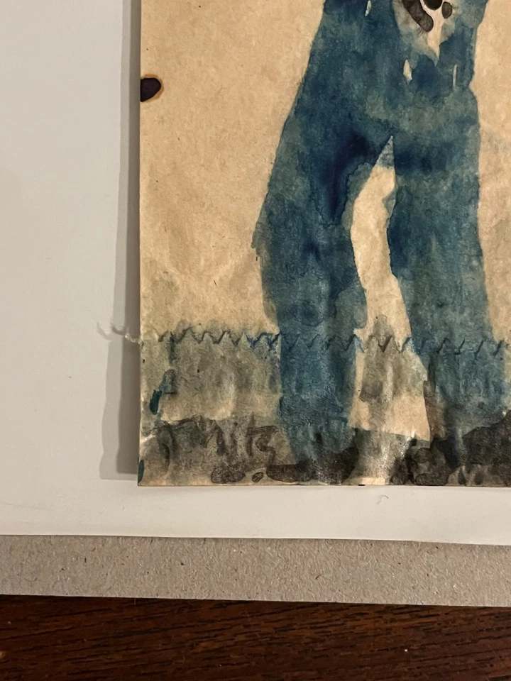 Thitz (*1962) -  Tütenbild, handsignierte Malerei auf Papiertüte, Unikat  - Bild 2 von 3