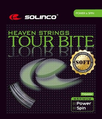 Solinco Tour Bite Soft Tennis String Set-17G-Light Silver