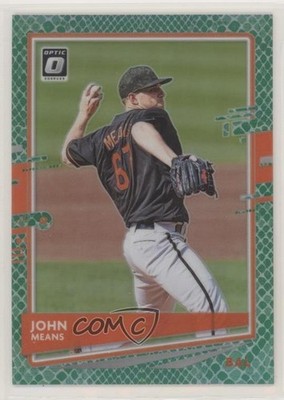 2020 Panini Donruss Optic Choice Green Dragon Prizm 32/84 John Means #189 9pd