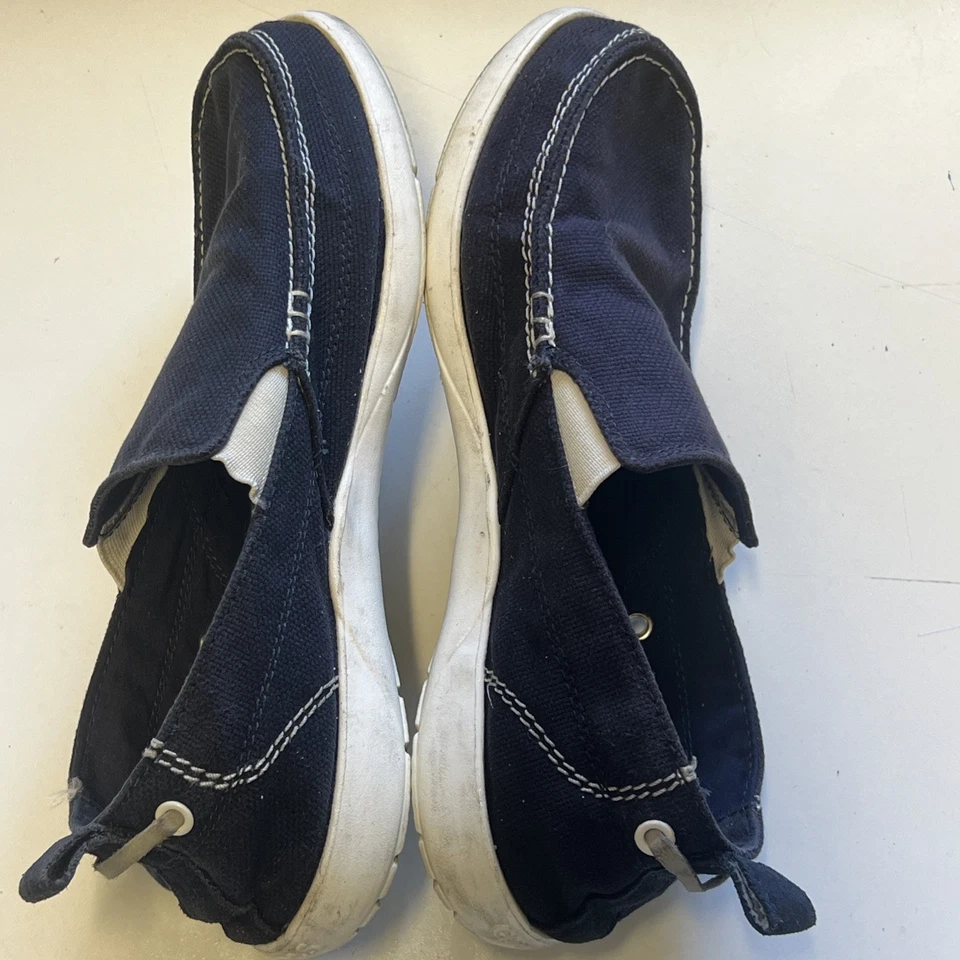 Crocs Walu Boat Zapatos Mocasines Para Hombre Talla 8 Azul Marino/Blanco Sin Cordones Comodidad Envío Rápido Foto 4 de 4