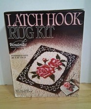 WonderArt WINDSOR ROSE 4652 Latch Hook Rug Kit 20X27