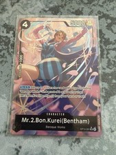 Mr.2.Bon.Kurei (Bentham) (Alternate Art) OP14-091 The Azure Sea's Seven Foil