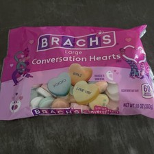 10oz Bag BRACH'S Conversation LARGE Hearts Valentine Candy