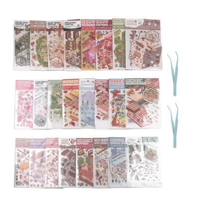 Inspirieren Sie Kreativität mit diesen anpassbaren Packungen Hausaufklebern zum