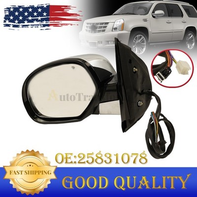25831078 Mirrors Driver Left Side Heated Hand For Cadillac Escalade ESV EXT