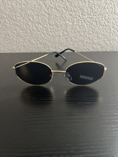 Sunglasses Gold Metal Frame Dark Lenses New Unisex Men Women Fashion