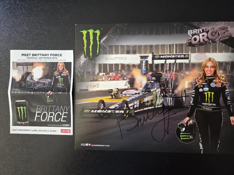 Autographed/Auto/Signed 8X10 Brittany Force NHRA # 1