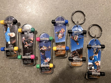 Rare NOS Full Series Tony Hawk Fingerboard and Key Chain Alva Powell Santa Cruz 