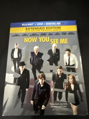 Now You See Me (Blu-ray, 2013) Extended Ed. w/DVD & Digital - BRAND NEW SEALED