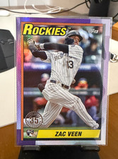 2025 Topps Update - Zac Veen (RC) Rookie Rainbow Foil 35th Anniversary Rockies 