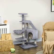 Cat Tree Scratching Post for Indoor Cats Pet Furniture 125cm Grey