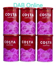 Costa Instant coffee Intense Dark Roast 6 X 100g BBE 08/27