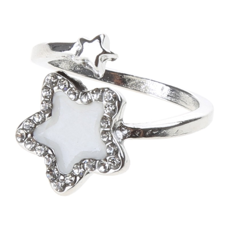 Fashion Five-Pointed Stars Rings Punk Stackable Rings Statement Jewelry ...
