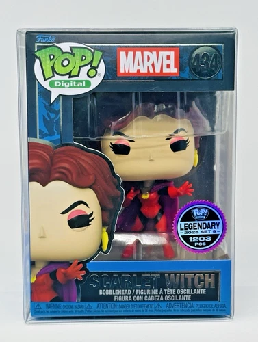 Funko Pop! Digital - Marvel: Scarlet Witch #434 Legendary 1203 Pcs w/ Protector