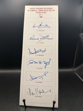 Over 5k Test Runs X6 Hand Signed West Indies Sobers+++ -From Collectors Estate