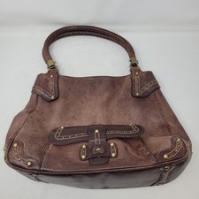 Michael Michael Kors Brown Leather Braided Ha...