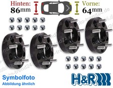 Spurplatten schwarz 64mm & 86mm/Achse u.a.: Porsche 911 Targa 993 Bj. 1995-1997