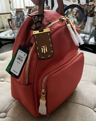 TOMMY HILFIGER Hot Pink-coral Julia Dome Backpack NEW RP $ 128.00