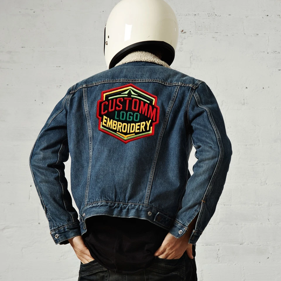 CUSTOM YOUR LOGO  EMBROIDERED PATCH Iron-On Sew-On Personalized Name Tag - Image 3 of 4