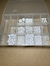 Jewelry Making Beads Mixed In Storage Container Craft Supplies Mixed Lot