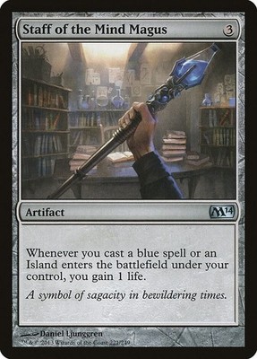 Staff of the Mind Magus - Magic 2014 (M14) - MTG