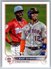 2022 Topps NL East Division Smiles Chisholm Jr. Lindor #98