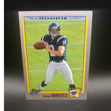Topps 2001 Drew Brees Rookie #328 San Diego Chargers Football NFL Card. rookie card picture