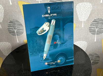 Delta Kugelschreiber Alfa Romeo Giulietta Point of Sale & Prospekt Werbung 7 Artikel