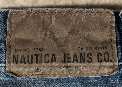 Nautica NJC Men's Blue Jeans Relaxed Wide-Leg Medium Wash 100