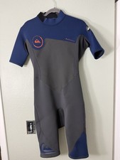 Quiksilver Syncro F-Lock 2:2 Wetsuit - Men s Size Large Blue Grey
